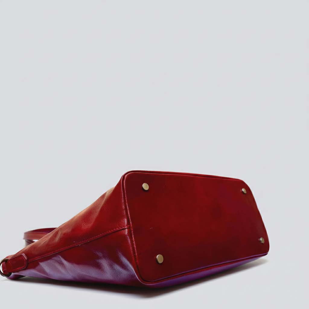 Italian Handmade Leather Bags For Woman l l Elegant Leather Tote From Florence, Made In Italy