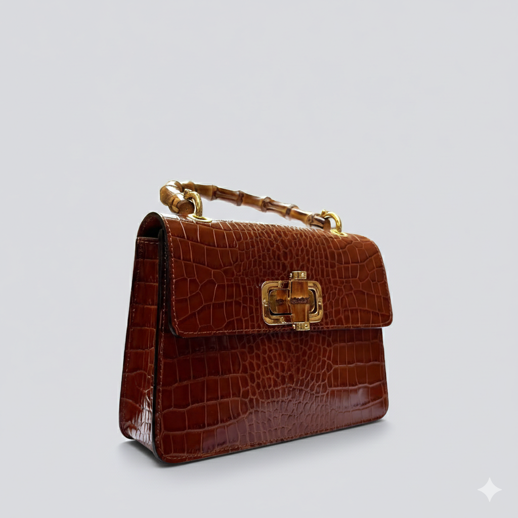 Italian Leather Tote Bag: Handmade Brown Purse From Florence Elegant purse