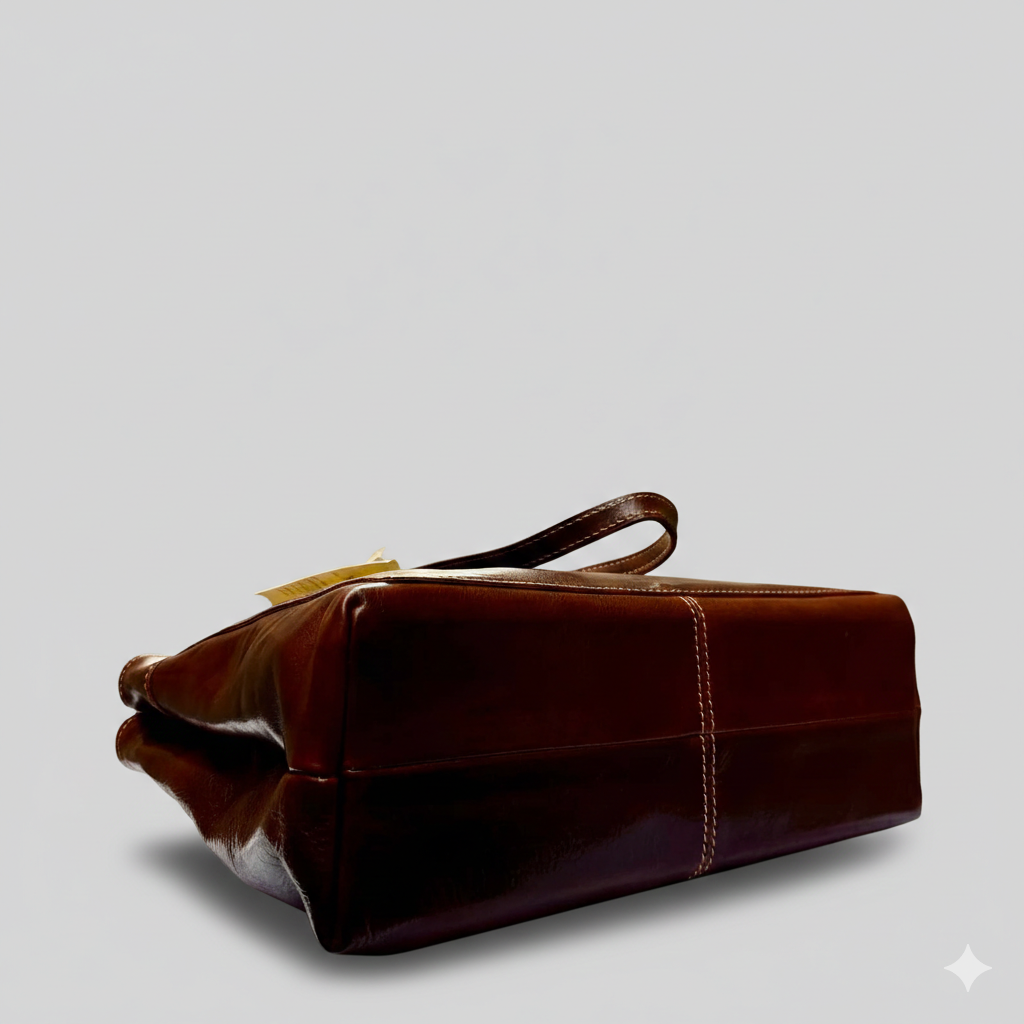 Italian Handmade Leather Bags For Woman l l Elegant Leather Tote From Florence, Made In Italy