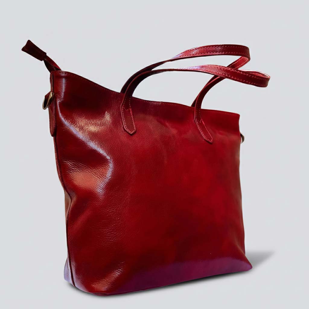 Italian Handmade Leather Bags For Woman l l Elegant Leather Tote From Florence, Made In Italy