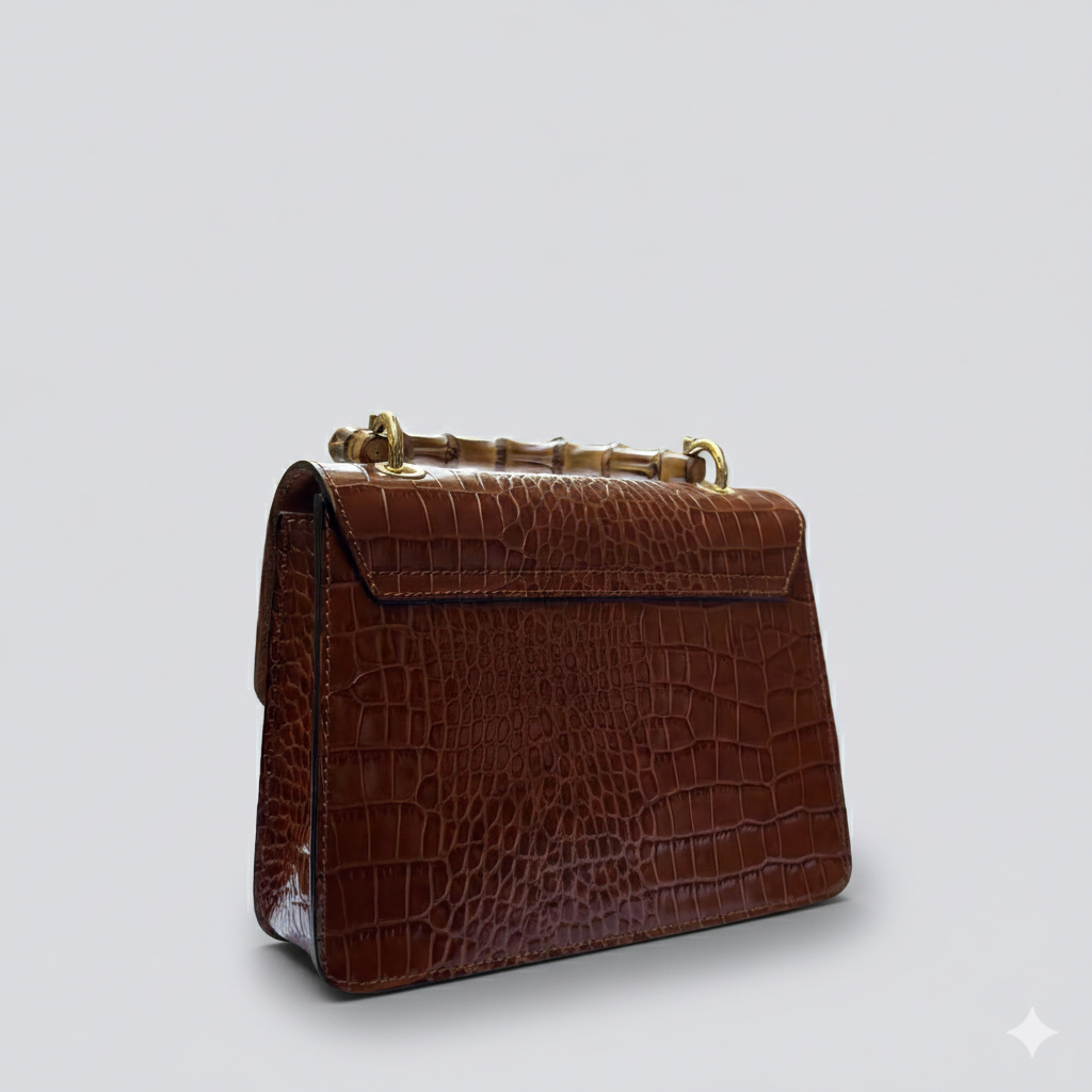 Italian Leather Tote Bag: Handmade Brown Purse From Florence Elegant purse