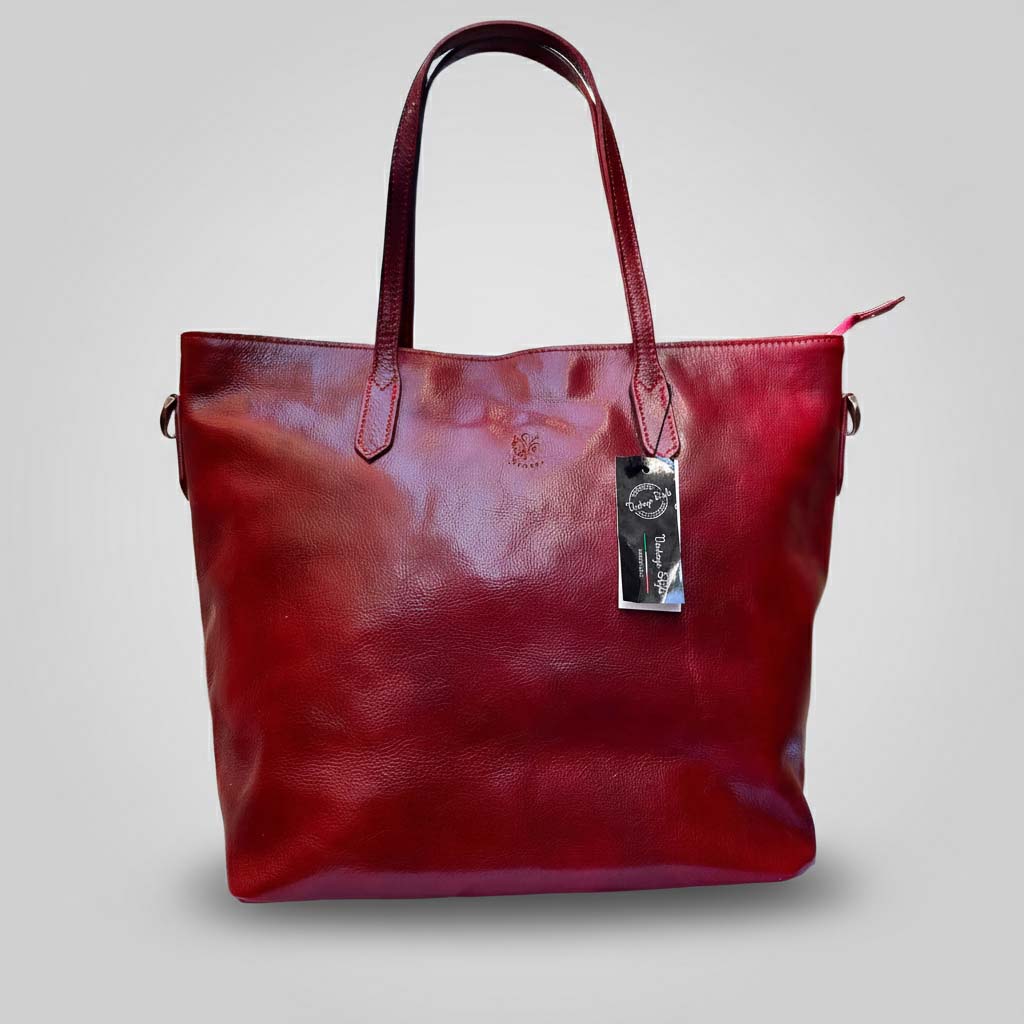 Italian Handmade Leather Bags For Woman l l Elegant Leather Tote From Florence, Made In Italy