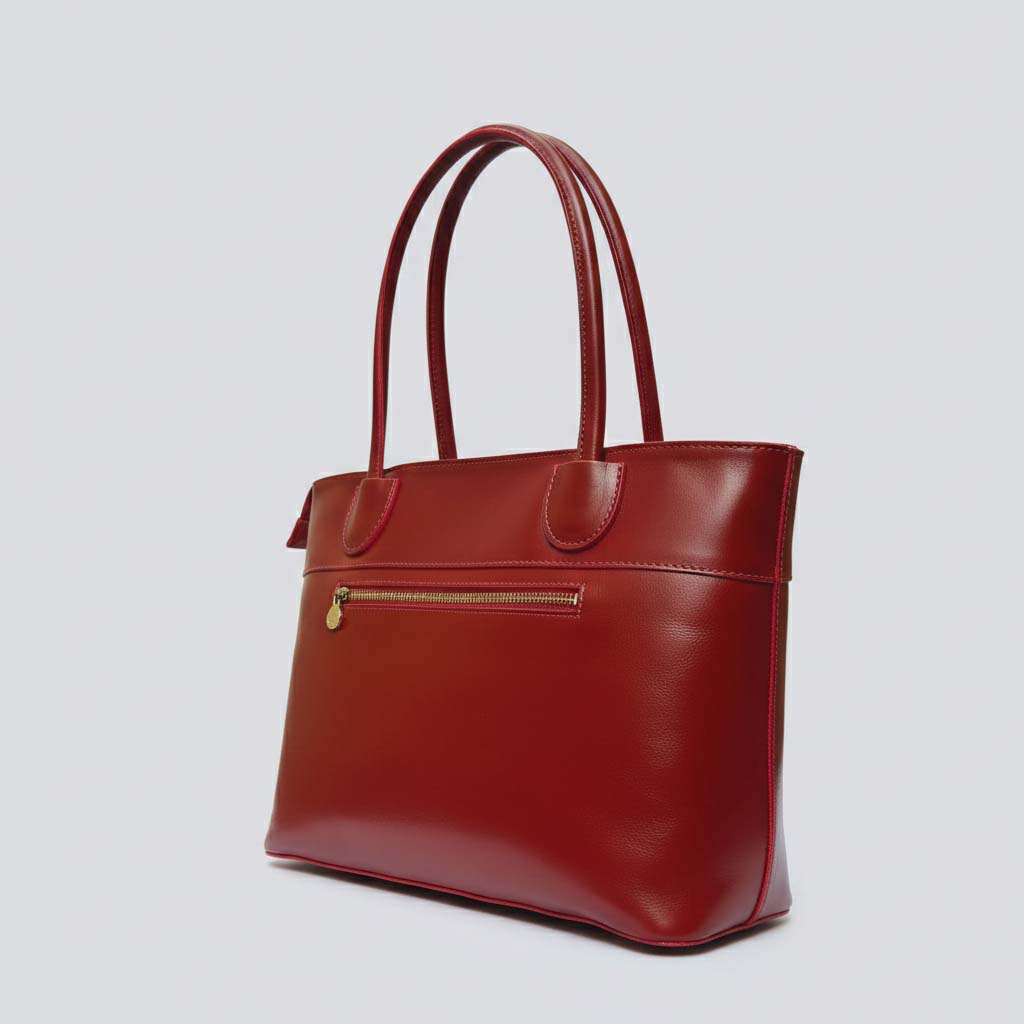 Handmade Italian Leather Tote Bag, Large Purse Made in Italy