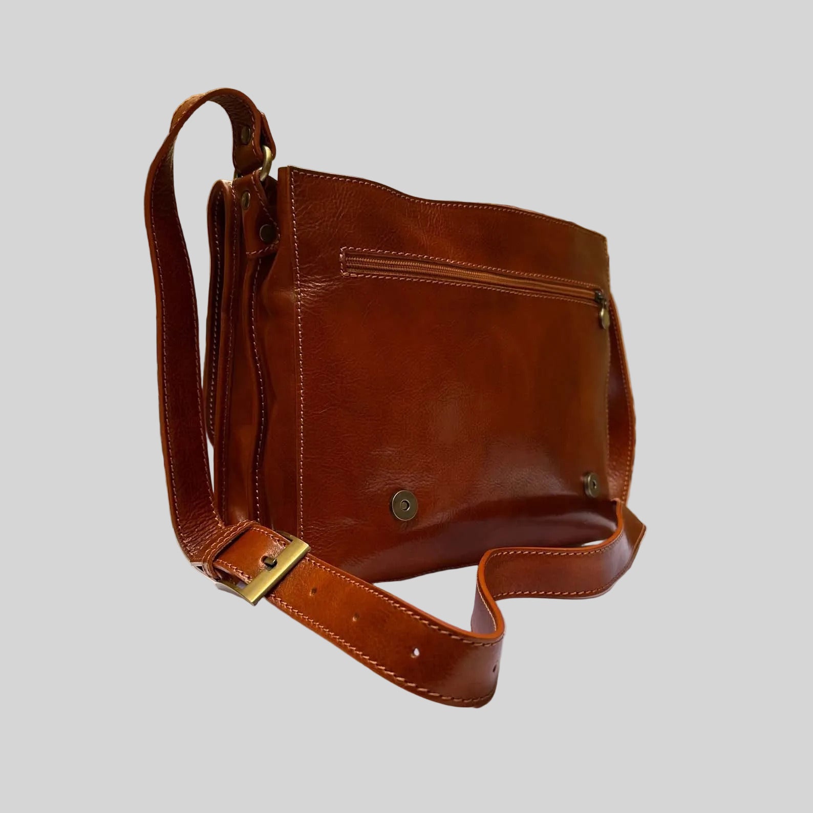 Italian Leather Handmade Satchels Unisex | Genuine Leather Bags Made In Florence Italy | Stylish Accessories