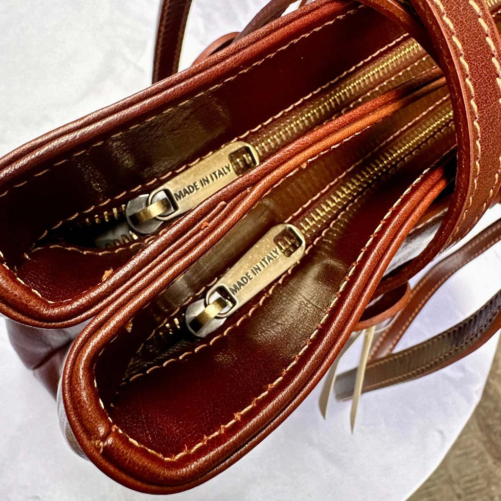 Italian Handmade Leather Bags For Woman l l Elegant Leather Tote From Florence, Made In Italy