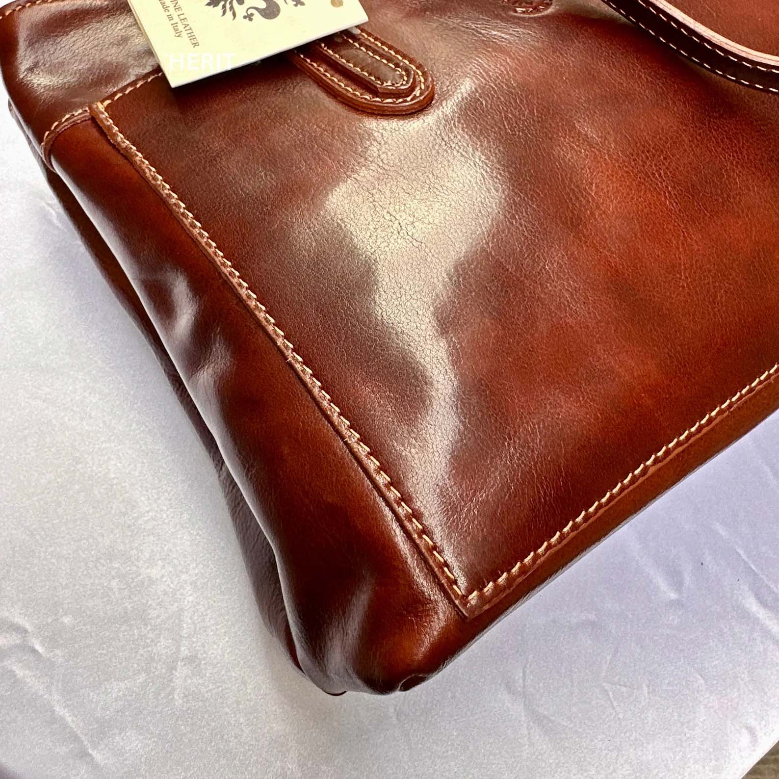 Italian Handmade Leather Bags For Woman l l Elegant Leather Tote From Florence, Made In Italy