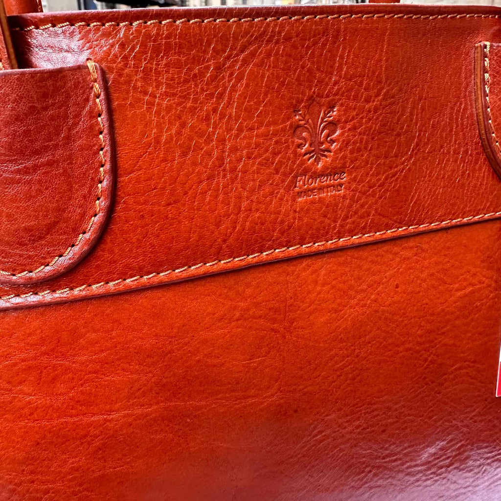 Handmade Italian Leather Tote Bag, Large Purse Made in Italy