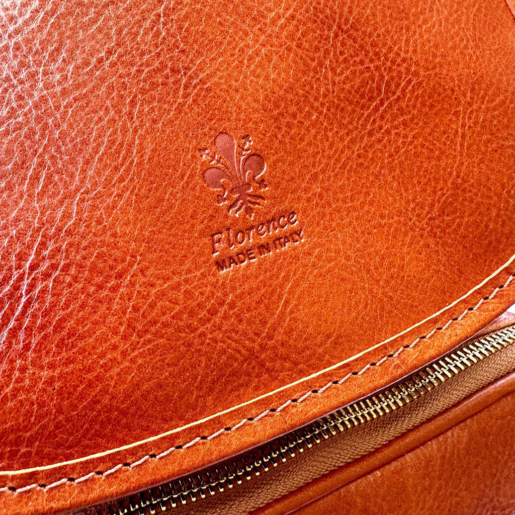 Italian Handmade Unisex Tuscan Leather Backpack from Florence, Italy – Stylish, Authentic, and Durable