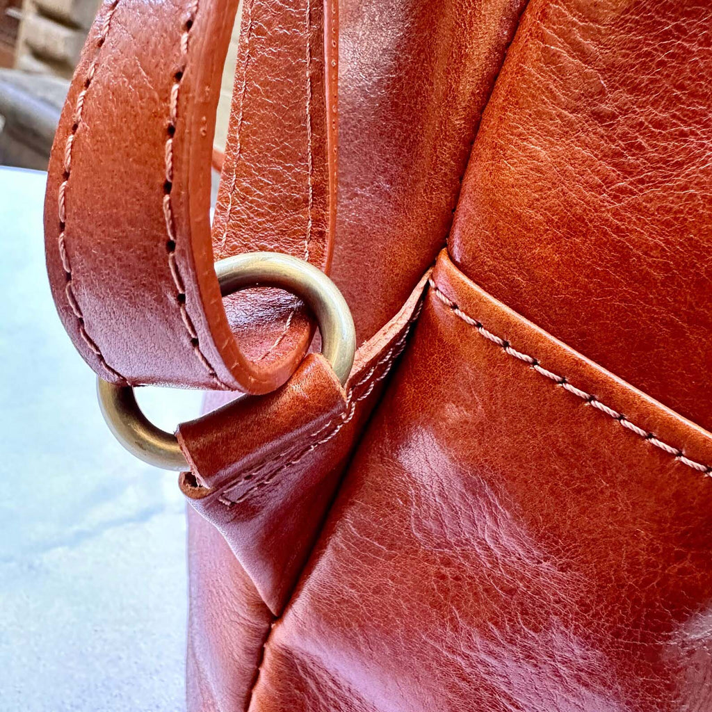 Italian Handmade Unisex Tuscan Leather Backpack from Florence, Italy – Stylish, Authentic, and Durable