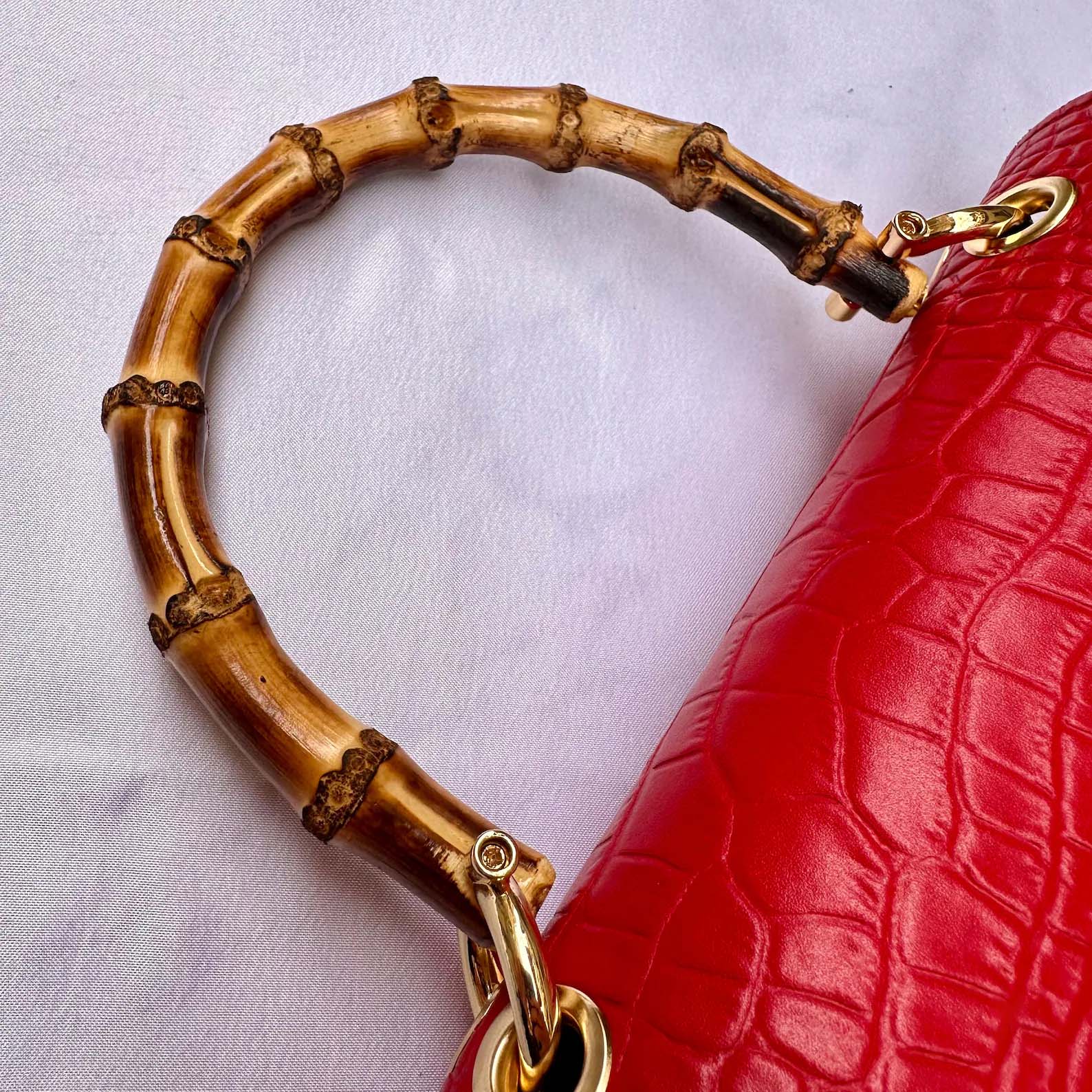 Italian Handmade Leather bag for women, Made in Italy, red leather purse