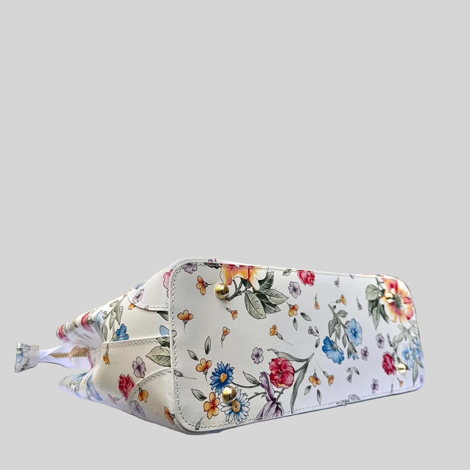 Italian Handmade Leather Bags For Woman l l Elegant Leather Tote From Florence || Made in Italy , Flower Purse