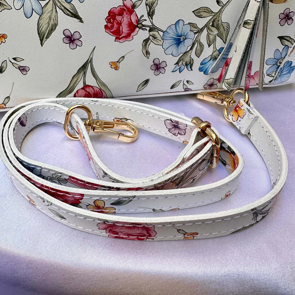 Italian Handmade Leather Bags For Woman l l Elegant Leather Tote From Florence || Made in Italy , Flower Purse