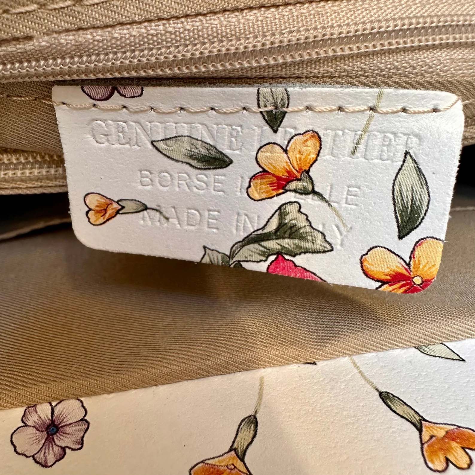 Italian Handmade Leather Bags For Woman l l Elegant Leather Tote From Florence || Made in Italy , Flower Purse