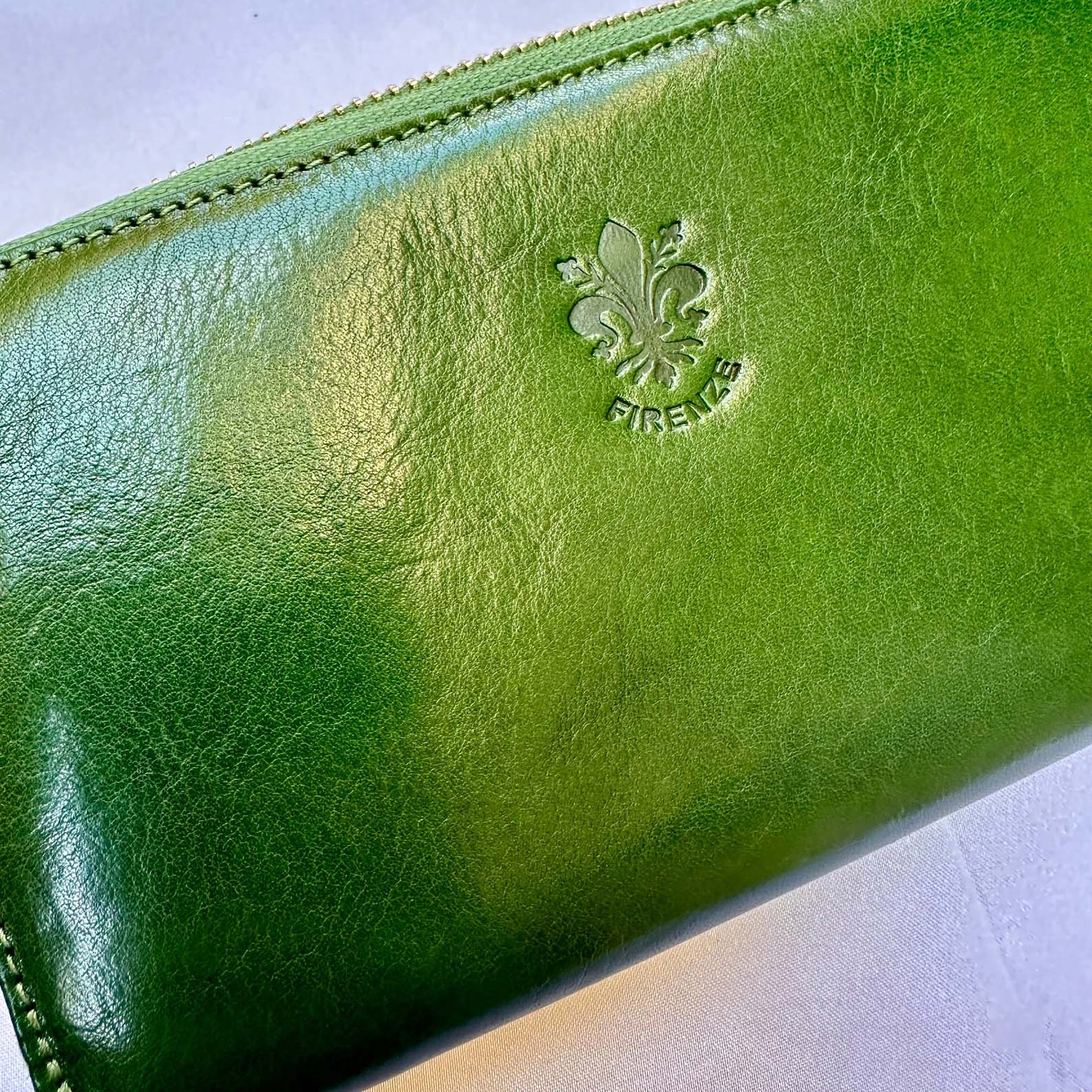 Handmade Italian Leather Wallet: Florence Tuscany Soft Genuine Leather Purse