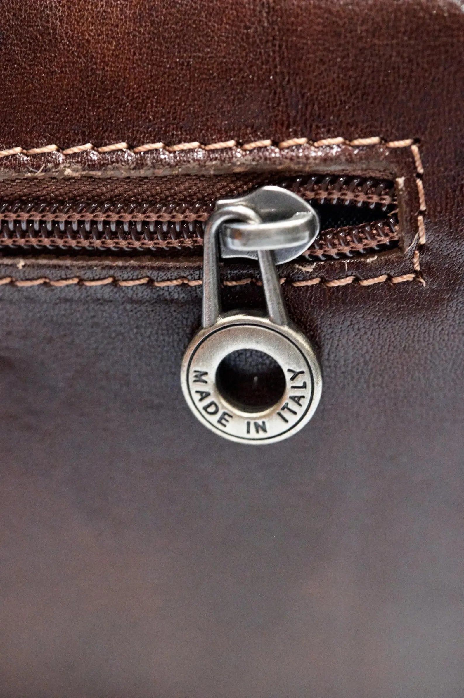 Italian Handmade Brown Leather Tote Bag , Elegant and Spacious Designer Bag from Florence