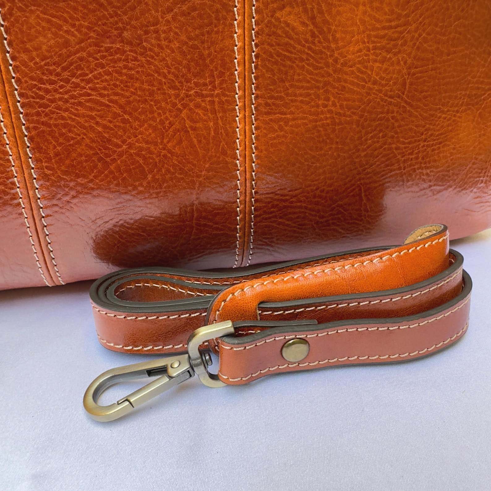 Handmade Italian Leather Briefcase: Men's Messenger Bag, Vintage Style