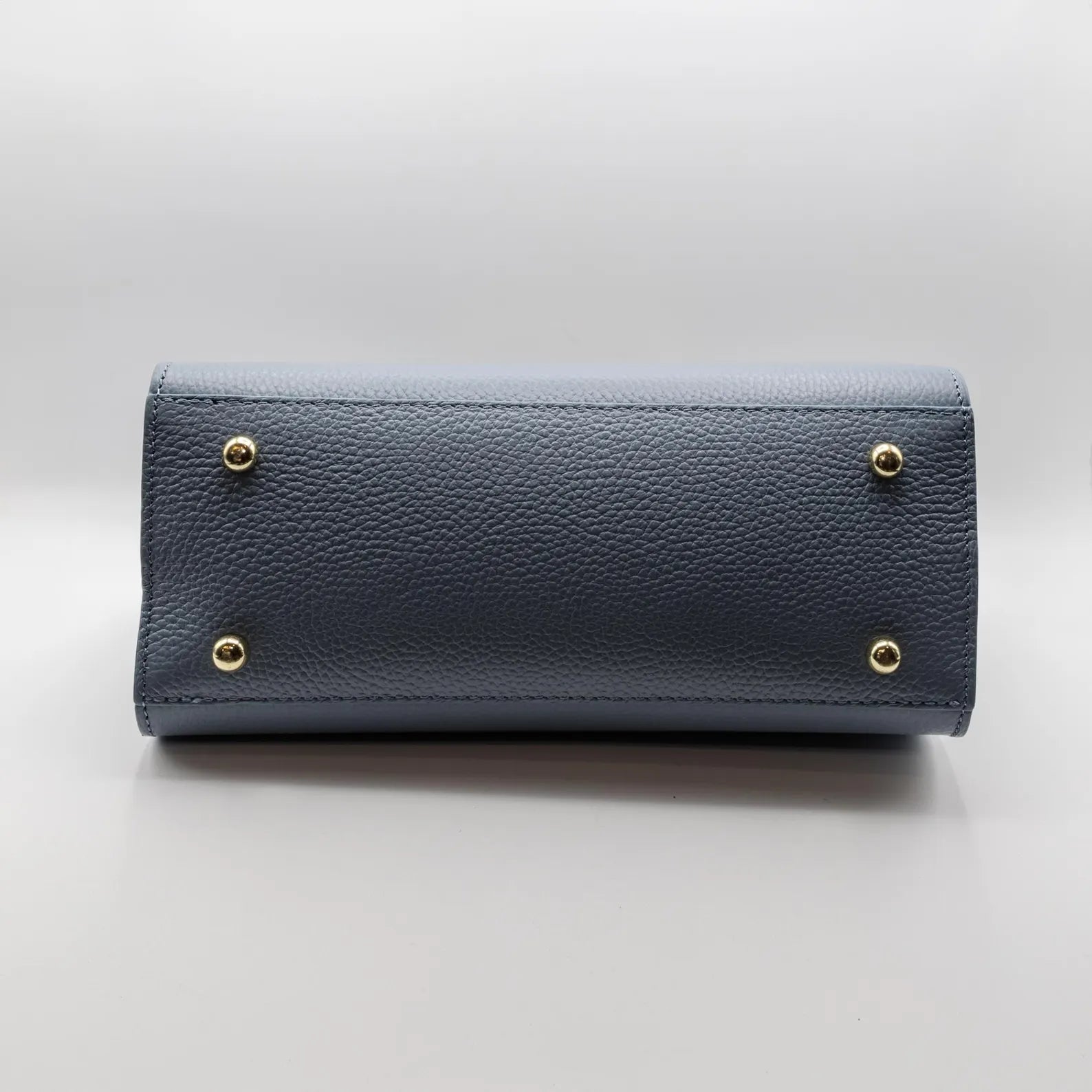 Italian Handmade Leather Bag For Women | Elegant Leather Tote Bag From Florence, Blue Bag, Made in Italy