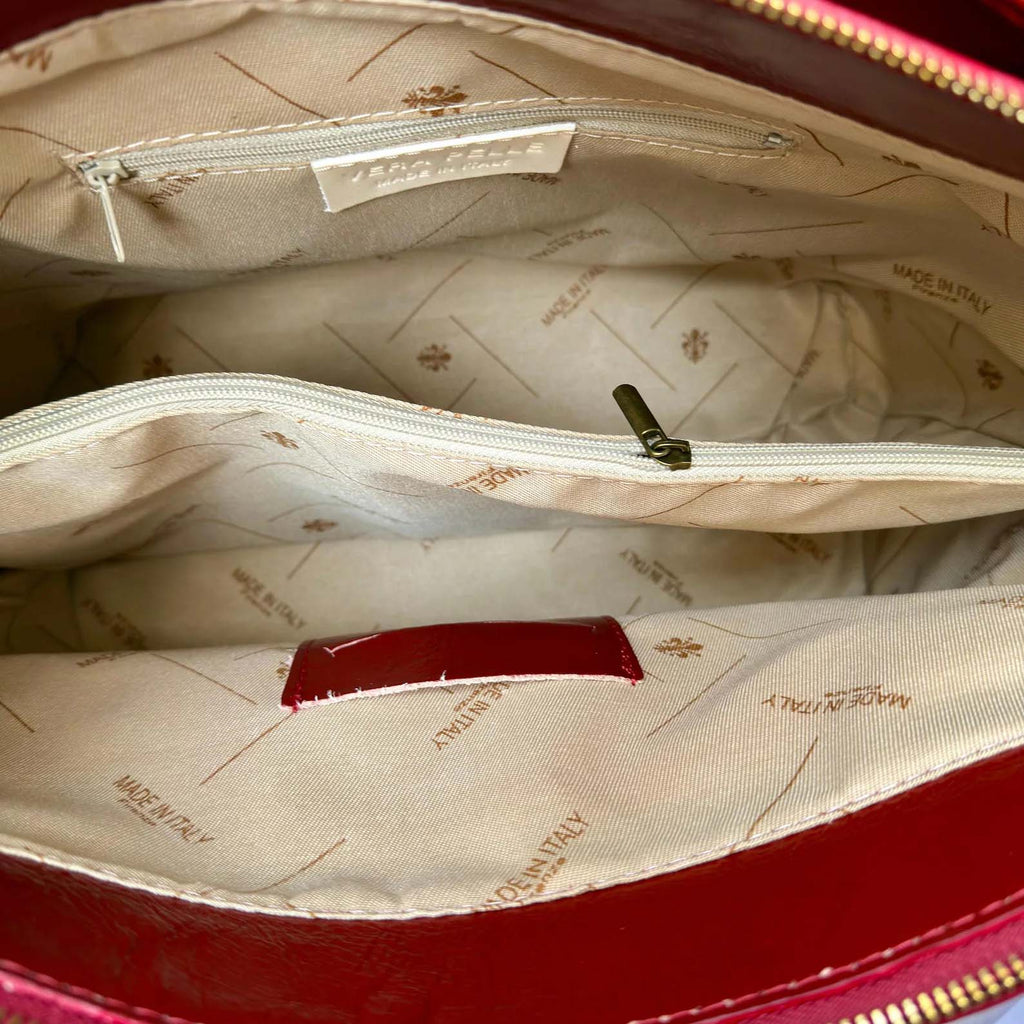 Handmade Italian Leather Tote Bag, Large Purse Made in Italy