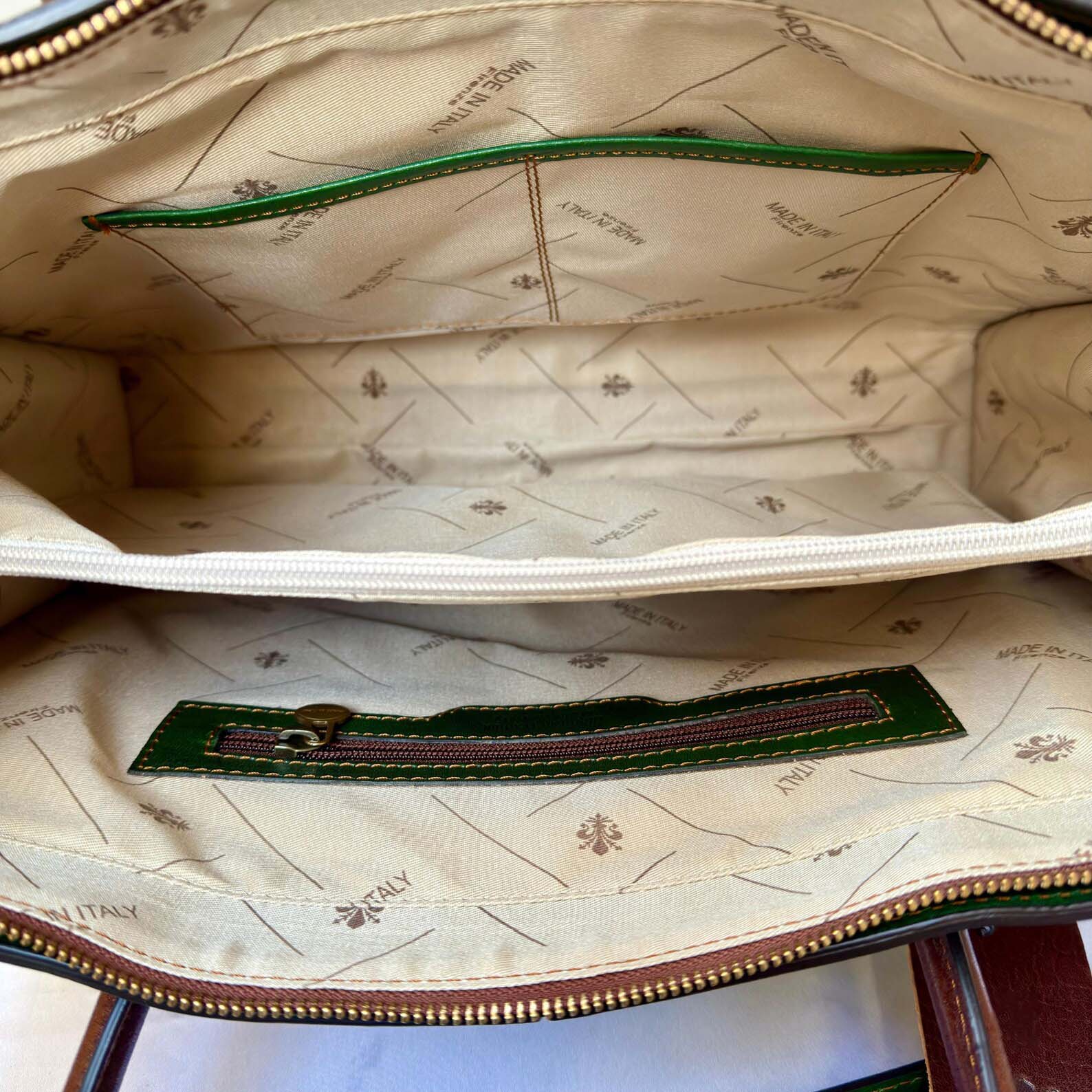 Italian Leather Tote Bag: Handmade Women's Computer Bag, Florence