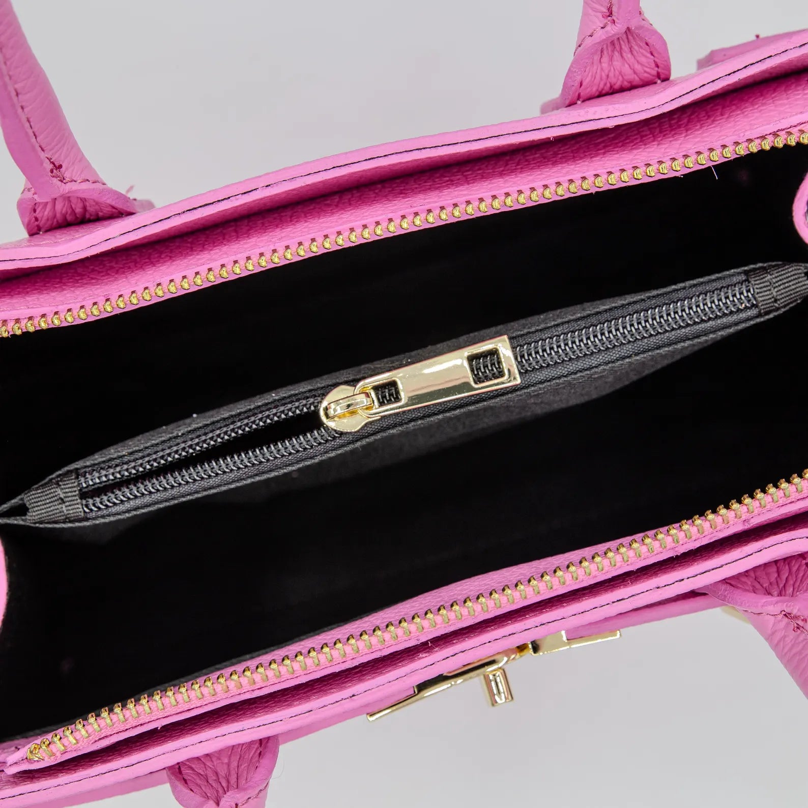 Italian Handmade Leather Bags for Women | Elegant Pink Leather Tote from Florence | Everyday Purse, Made in Italy