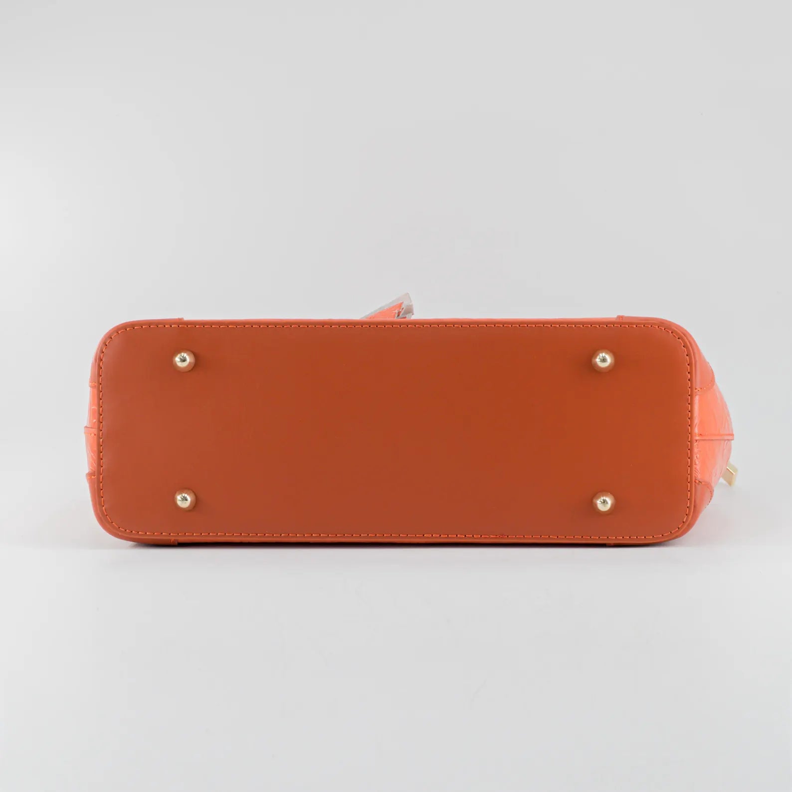 Italian Handmade Leather Bags For Woman | Elegant Embossed Leather Tote From Florence, Orange Bag, Made in Italy | Top Handle Shoulder Bag