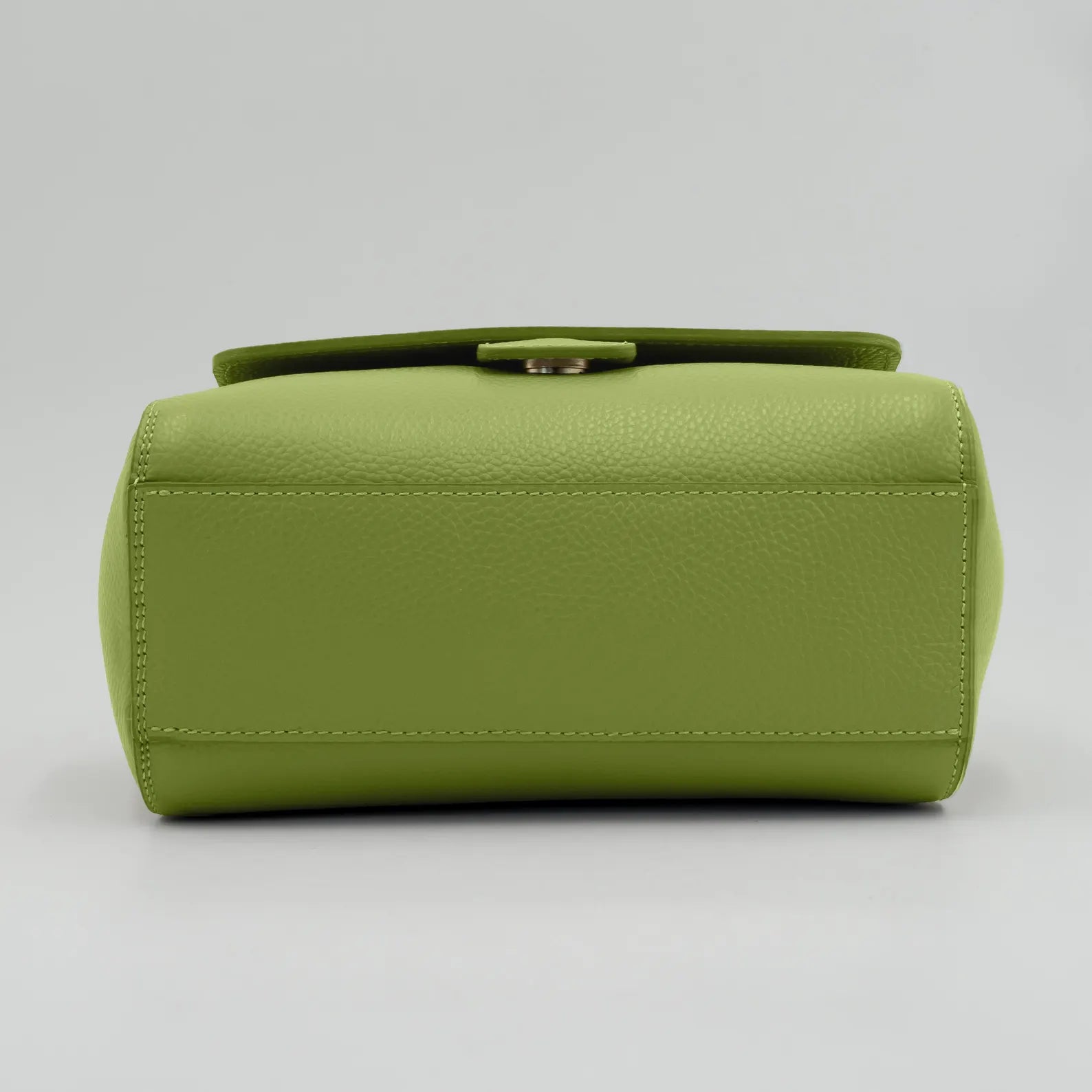 Italian Handmade Leather Bag for Women | Elegant Light Green Tote From Florence, Made in Italy | Leather Top Handle Purse