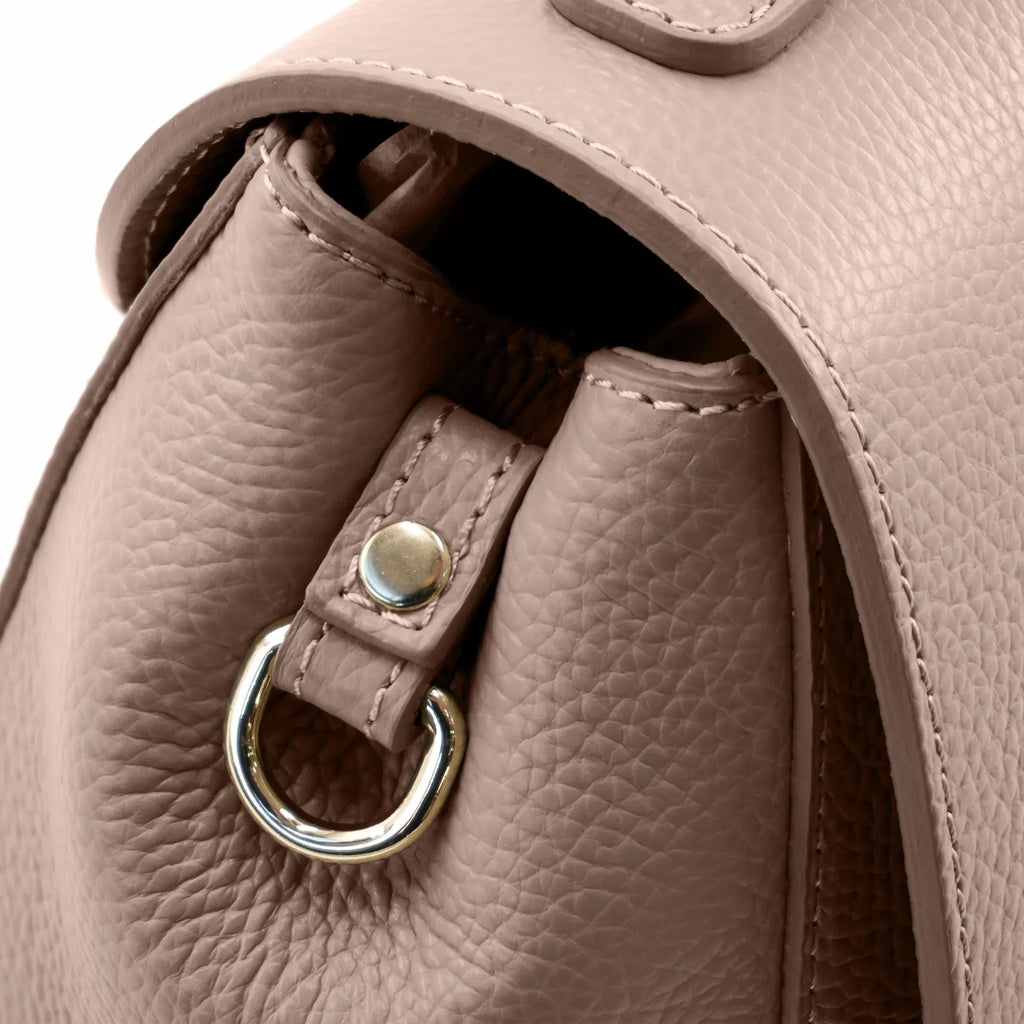 Italian Handmade Leather Bag for Women | Elegant Black Tote From Florence, Made in Italy | Pebbled Leather Top Handle Purse