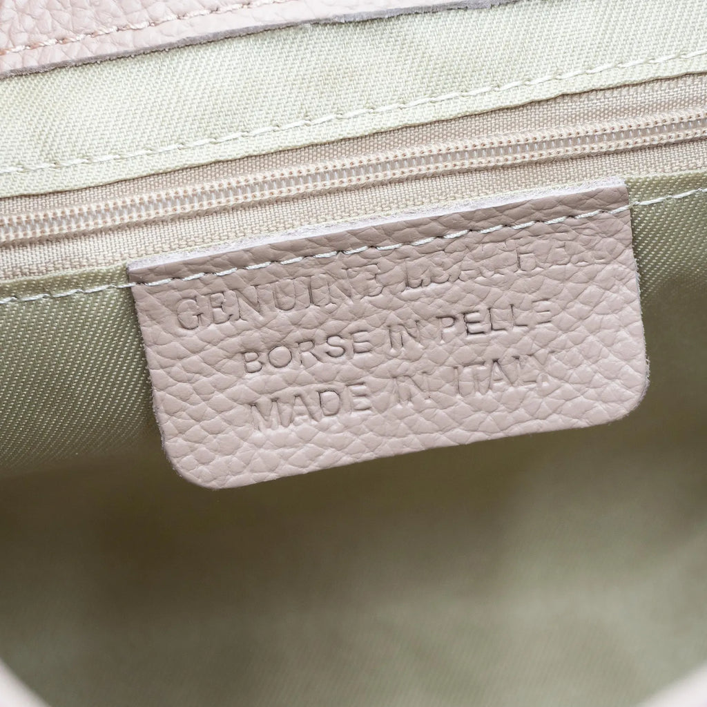 Italian Handmade Leather Bag for Women | Elegant Black Tote From Florence, Made in Italy | Pebbled Leather Top Handle Purse