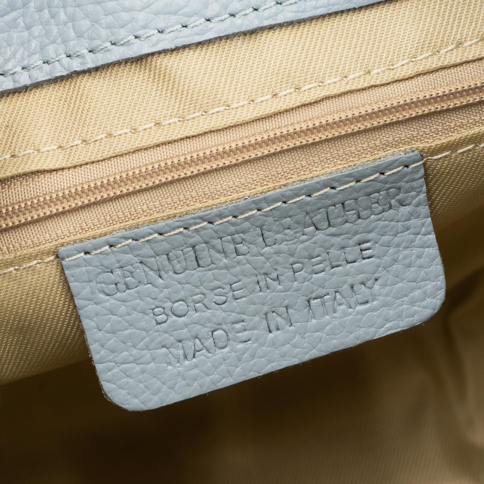 Italian Handmade Leather Bag for Women | Elegant Blue Tote From Florence, Made in Italy | Italian Leather Purse