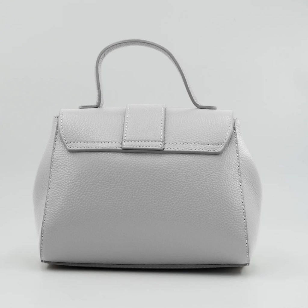 Italian Handmade Leather Bag for Women | Elegant Light Blue Tote From Florence, Made in Italy | Italian Leather Purse