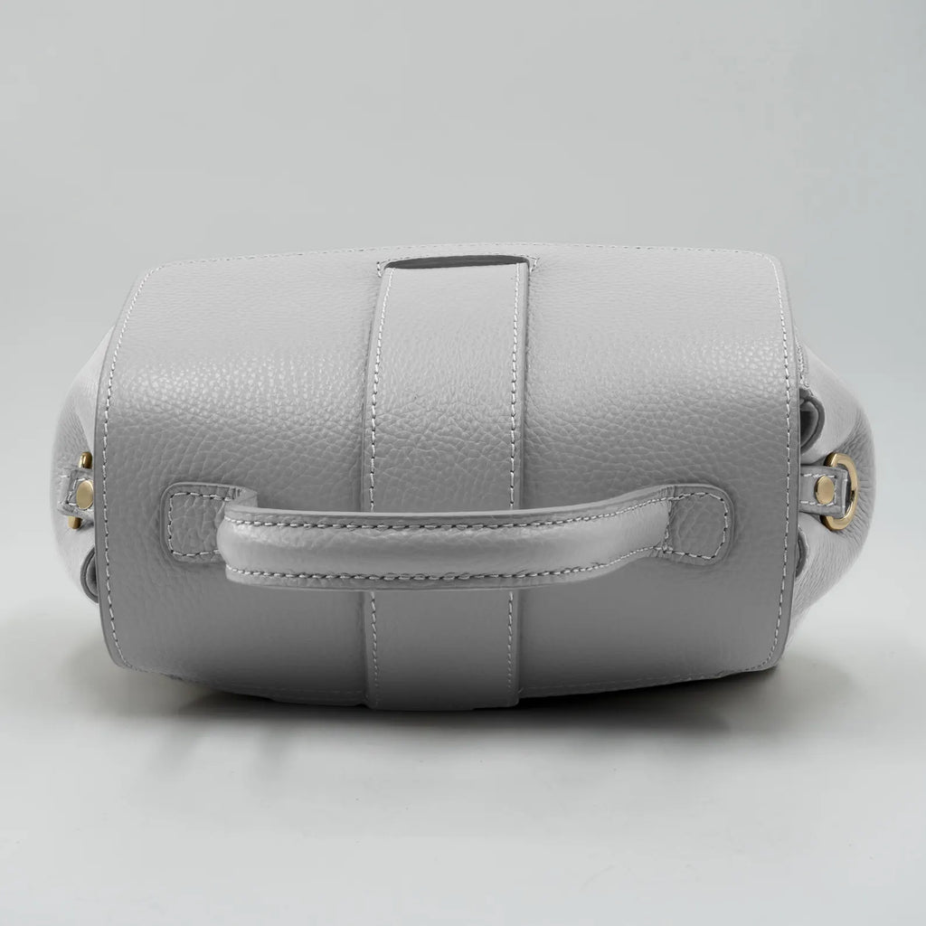 Italian Handmade Leather Bag for Women | Elegant Light Blue Tote From Florence, Made in Italy | Italian Leather Purse