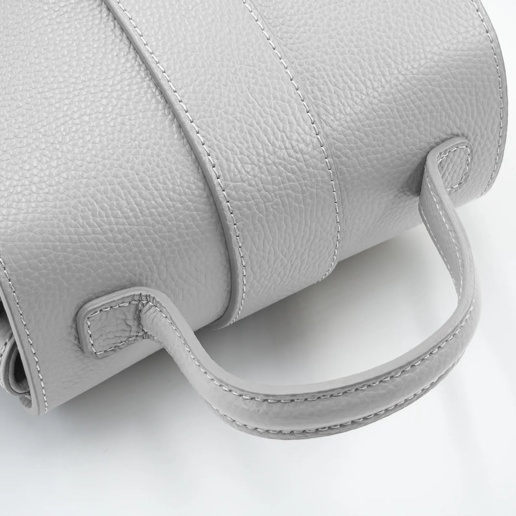 Italian Handmade Leather Bag for Women | Elegant Light Blue Tote From Florence, Made in Italy | Italian Leather Purse