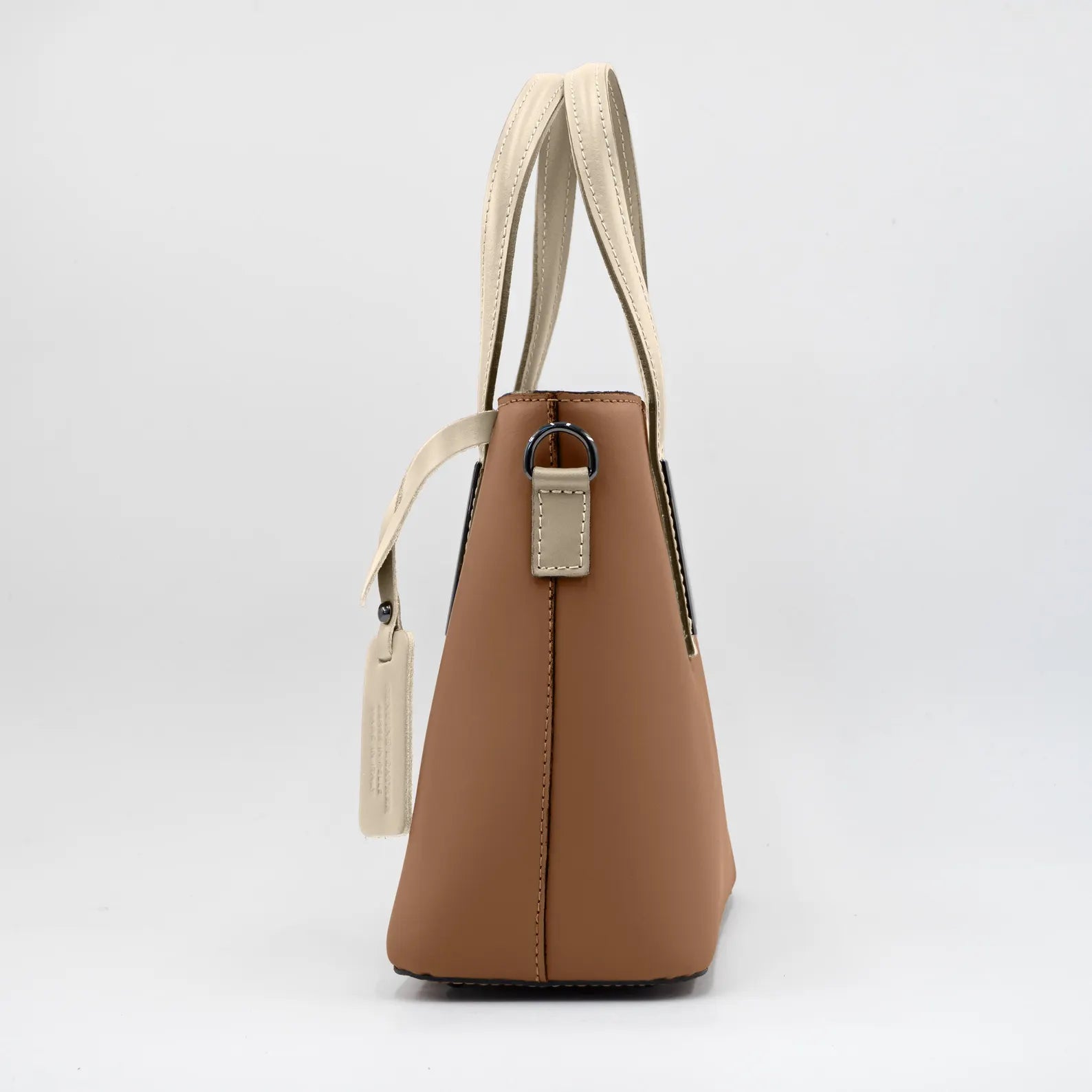 Italian Handmade Leather Bags for Women | Elegant Camel Leather Tote From Florence, Made in Italy | Work Purse