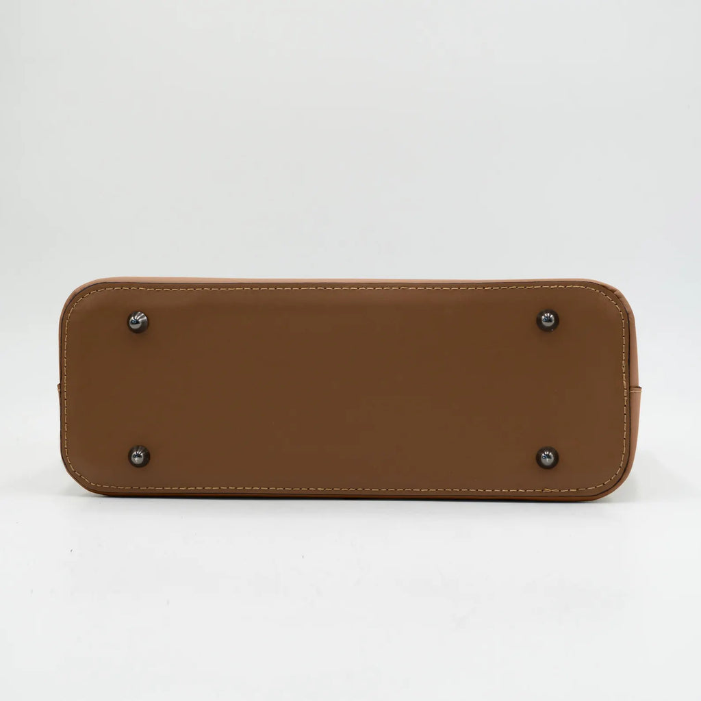 Italian Handmade Leather Bags for Women | Elegant Camel Leather Tote From Florence, Made in Italy | Work Purse