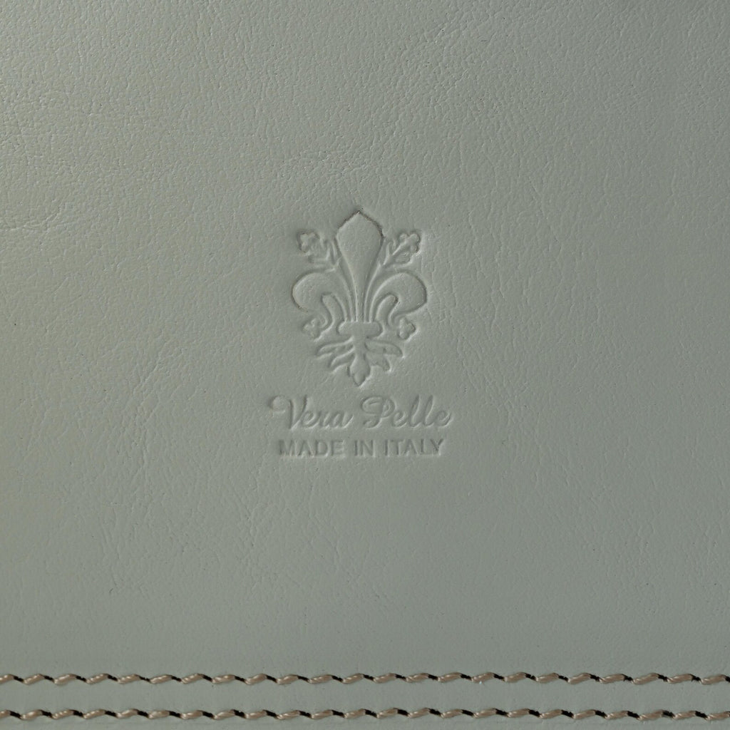 Italian Handmade Leather Bag for Women | Elegant Crossbody From Florence, Cream & Brown Shoulder Bag, Made in Italy