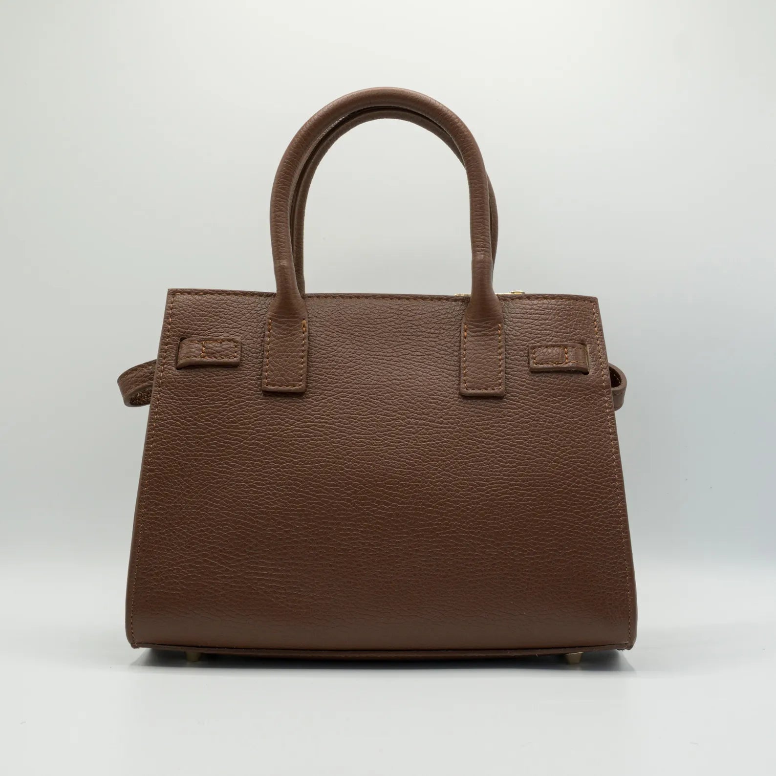 Italian Handmade Leather Bag for Women | Elegant Dark Brown Leather Tote Bag From Florence, Made in Italy | Top-Handle Satchel