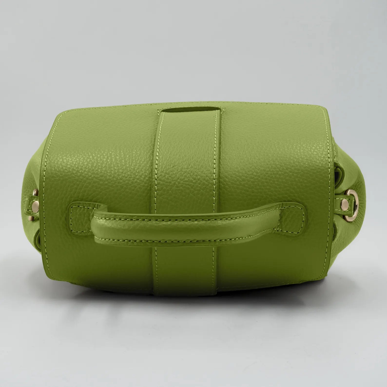 Italian Handmade Leather Bag for Women | Elegant Light Green Tote From Florence, Made in Italy | Leather Top Handle Purse