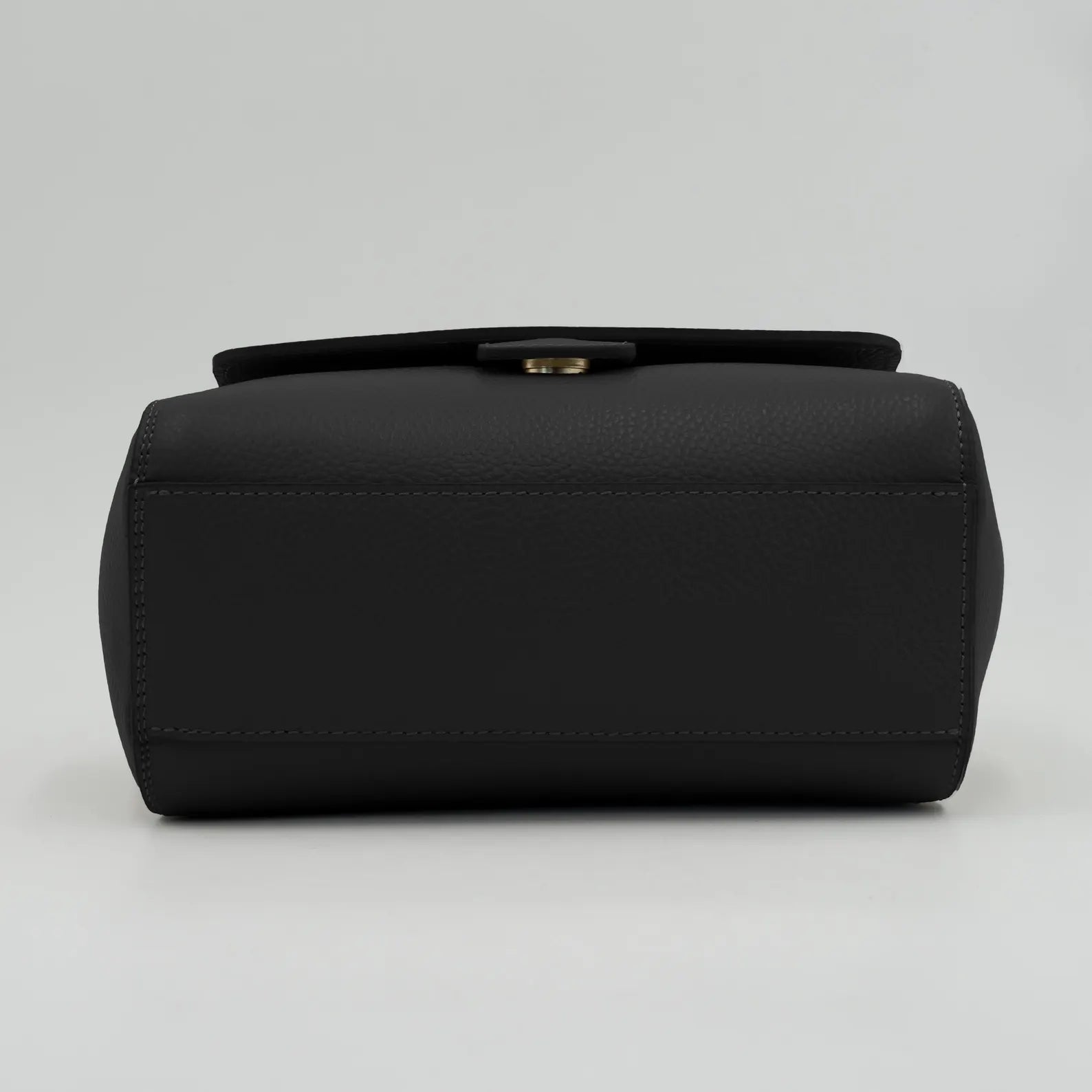 Italian Handmade Leather Bag for Women | Elegant Black Tote From Florence, Made in Italy | Pebbled Leather Top Handle Purse