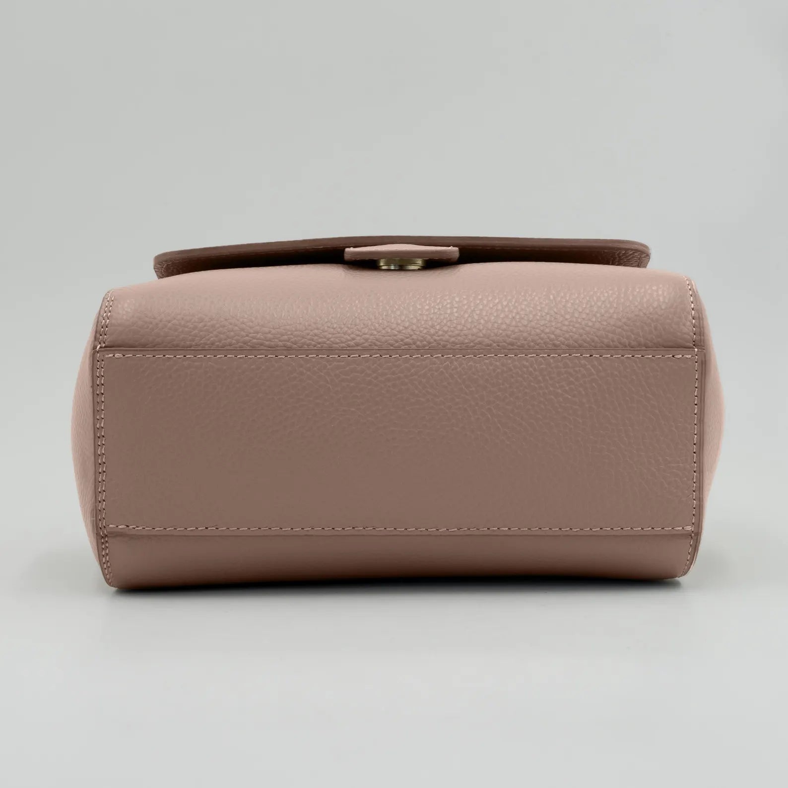 Italian Handmade Leather Bag for Women | Elegant Black Tote From Florence, Made in Italy | Pebbled Leather Top Handle Purse