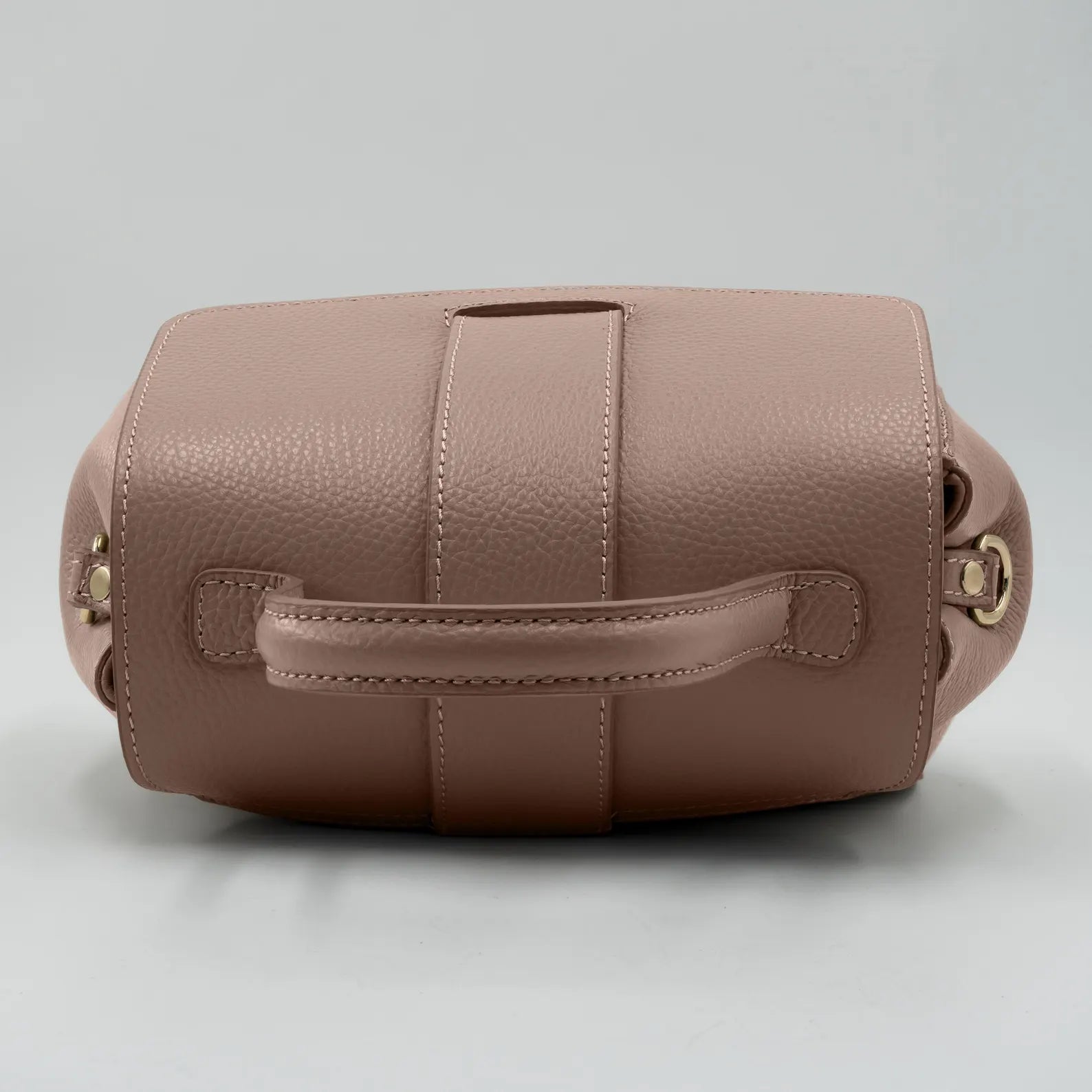 Italian Handmade Leather Bag for Women | Elegant Black Tote From Florence, Made in Italy | Pebbled Leather Top Handle Purse