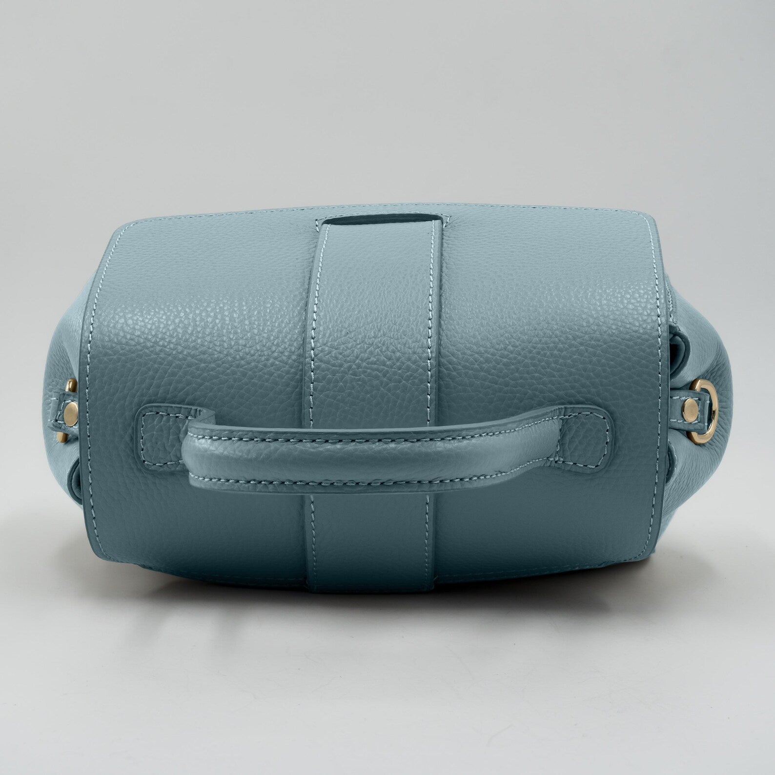 Italian Handmade Leather Bag for Women | Elegant Blue Tote From Florence, Made in Italy | Italian Leather Purse