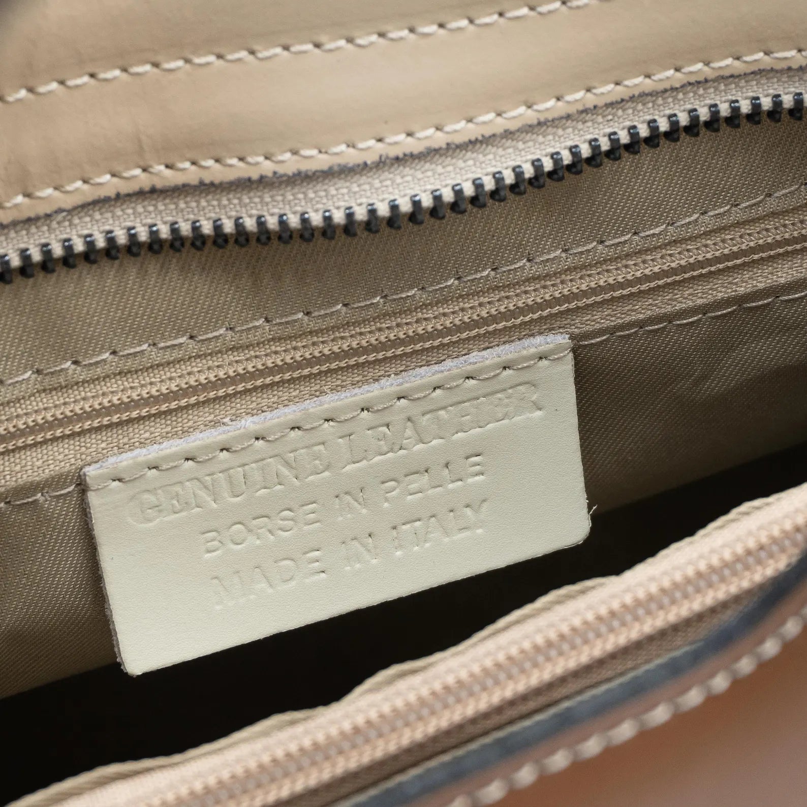 Italian Handmade Leather Bags for Women | Elegant Camel Leather Tote From Florence, Made in Italy | Work Purse