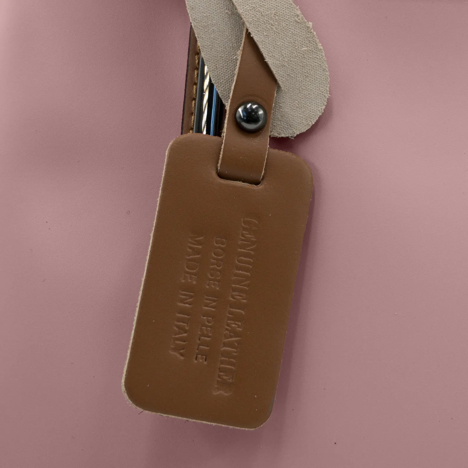 Italian Handmade Leather Bags for Women | Elegant Two-Tone Tote From Florence | Pink Leather Handbag | Made in Italy Purse | Shoulder Bag