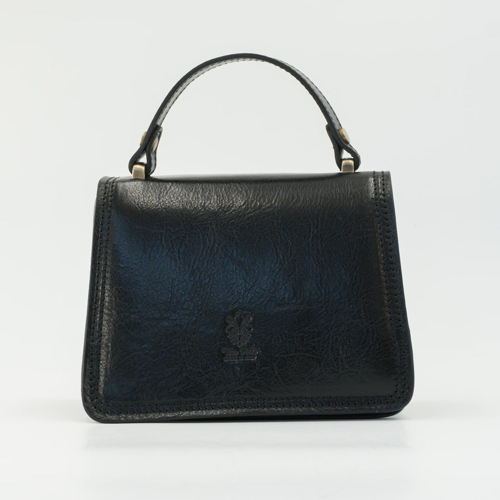 Italian Handmade Leather Bag for Women | Elegant Black Crossbody & Shoulder Bag | From Florence – Made in Italy